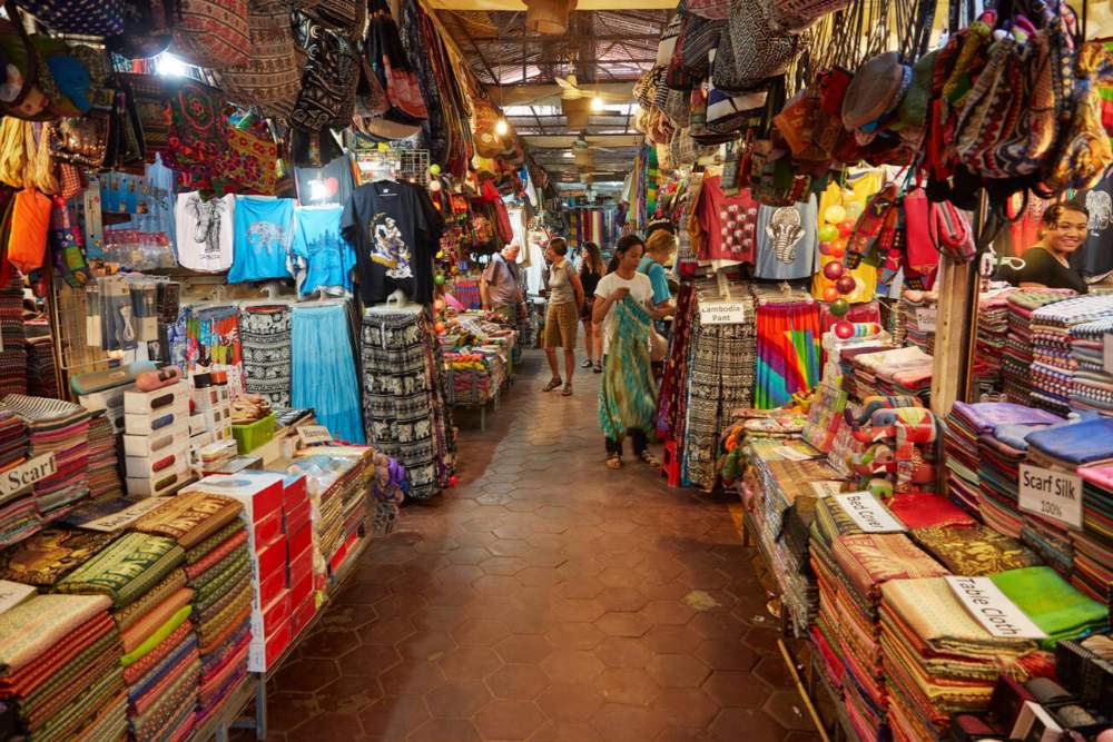 דוכן בשוק הישן בסיאם ריפ